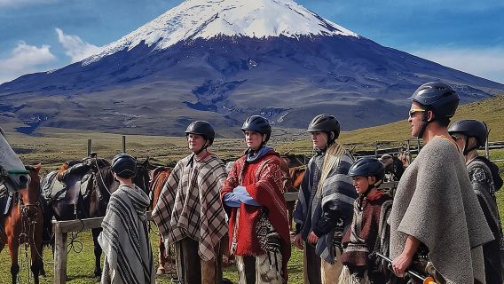 Ganztägige Reitwanderung im Cotopaxi-Nationalpark für Anfänger