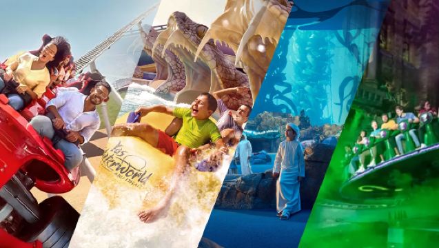 อาบูดาบี เกาะยาส/สวนสนุกเฟอร์รารีเวิลด์/สวนสนุกวอร์เนอร์บราเธอร์ส/ซีเวิลด์/ยาส วอเตอร์เวิลด์ — เลือกบริการรับส่งเที่ยวเดียวหรือเลือกเฉพาะตั๋วเข้า