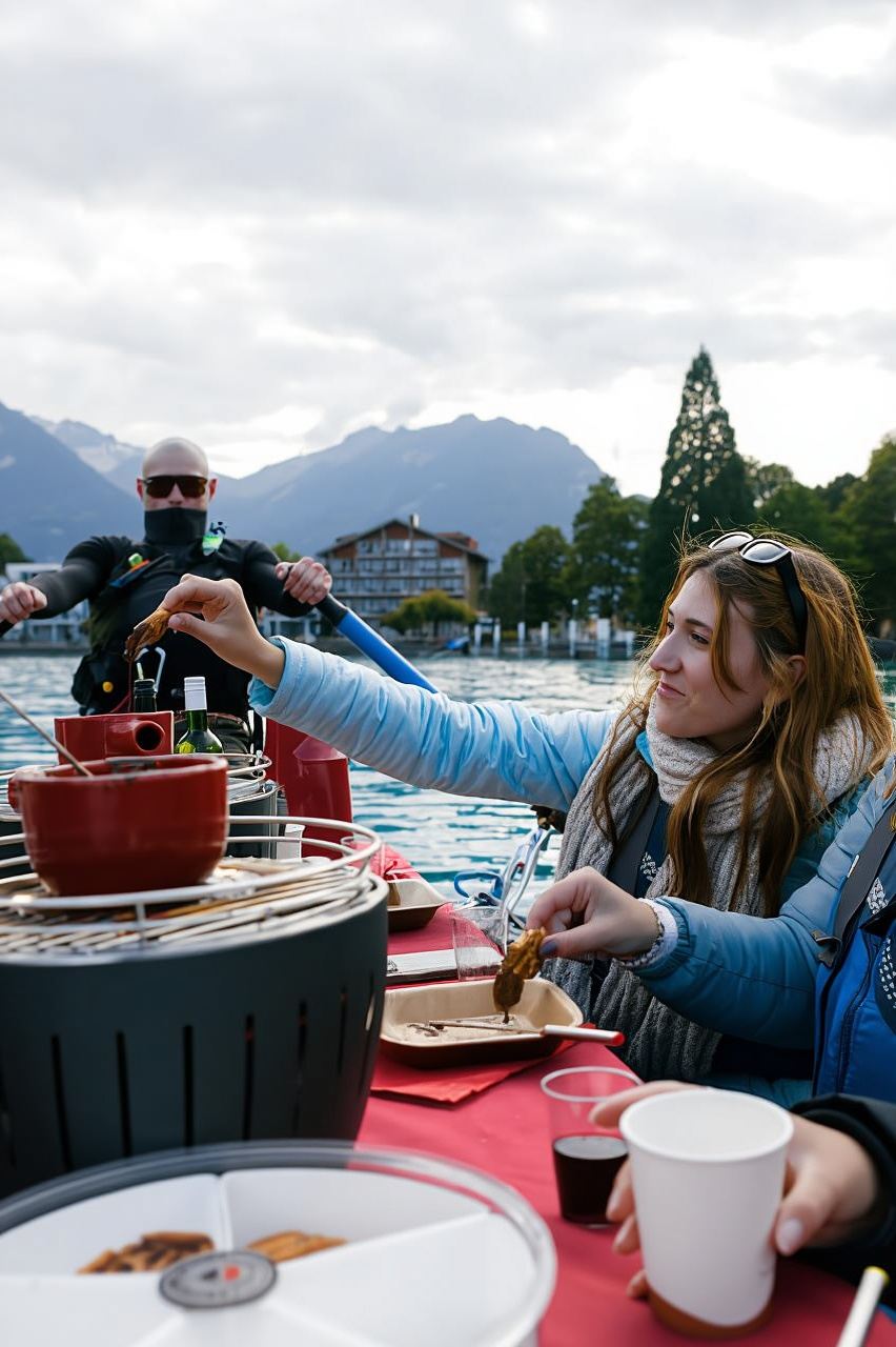 Interlaken: Fondue Cokelat Mengapung