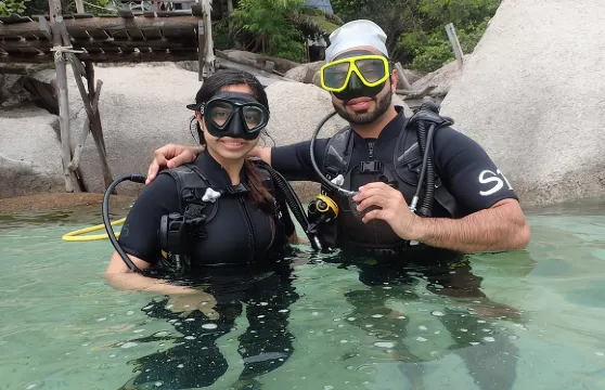 在濤島體驗 PADI 水肺潛水－半天和兩次潛水