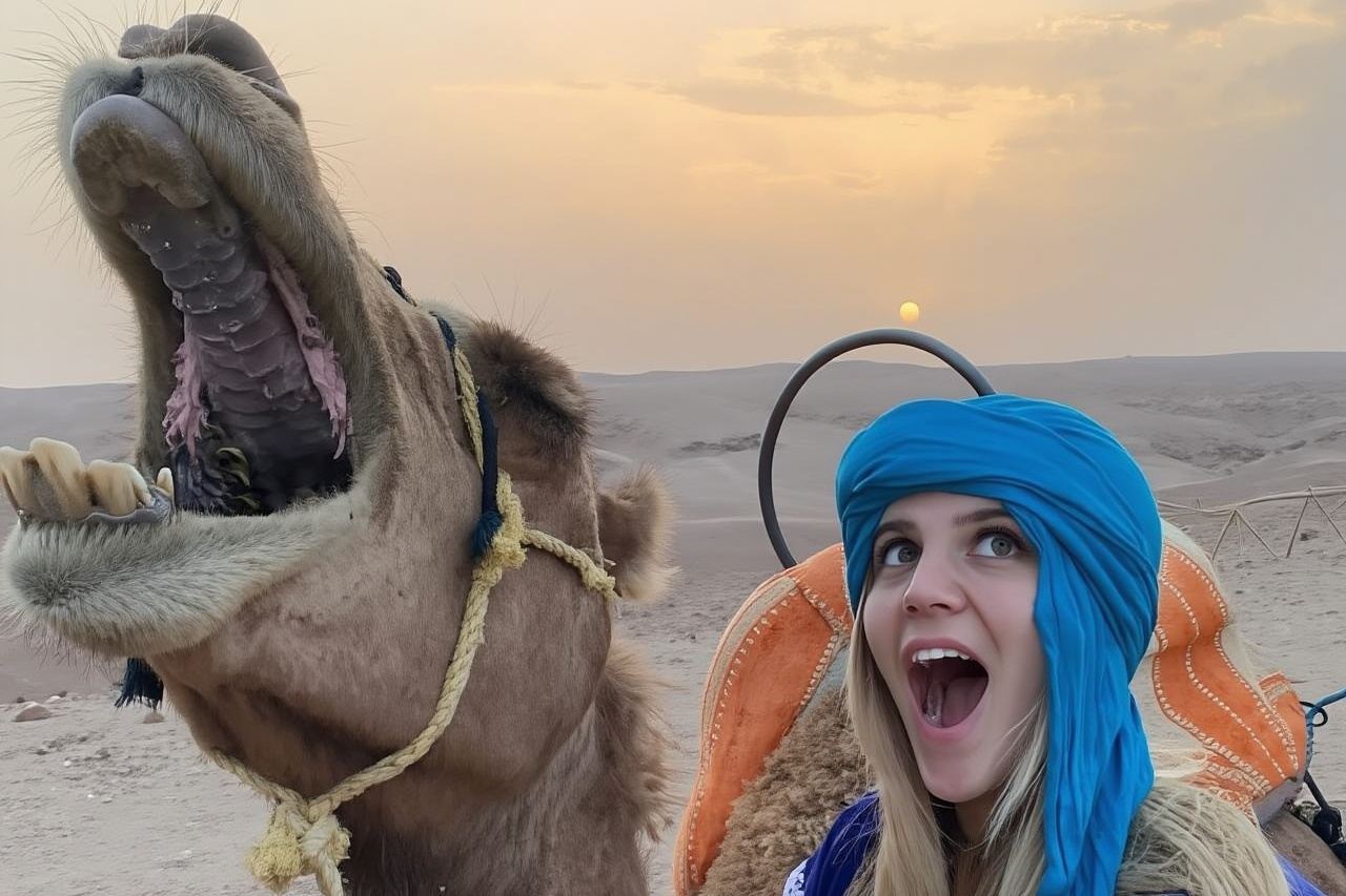 Agafay Desert Sunset Camel Ride with Dinner in Camp