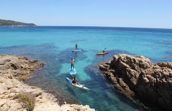 在拉馬蒂埃勒自然保護區中心地帶體驗海上獨木舟