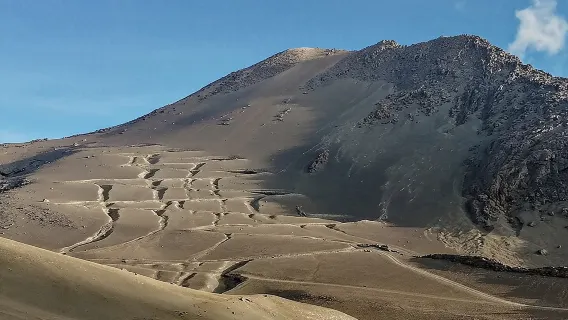 Snowy Ruiz + Hot Springs from Pereira