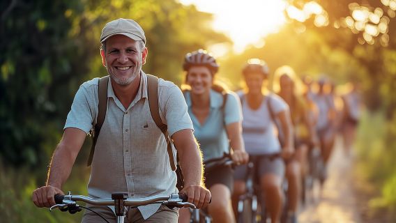 Private bike tour to Leipzig New Lakeland with certified guide