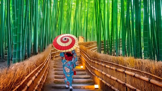 Tagesausflug nach Kyoto, Nara, zum Fushimi-Inari-Schrein und nach Arashiyama [Kleine Gruppe 4–13 Personen mit Transfers]