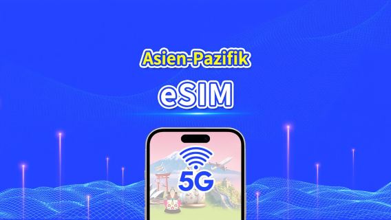 Asien-Pazifik | 5G/4G | Tägliches/Gesamt-Datenpaket | 1–30 Tage | 24-Stunden-Abrechnung | QR-Code