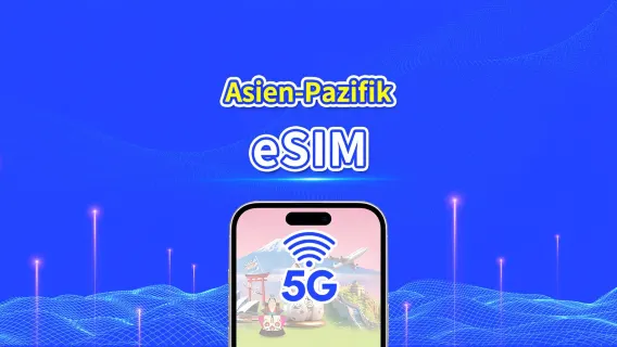 Asien-Pazifik | 5G/4G | Tägliches/Gesamt-Datenpaket | 1–30 Tage | 24-Stunden-Abrechnung | QR-Code