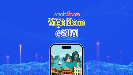 eSIM Vietnam Mobifone | 30GB/50GB | Số điện thoại địa phương | Thanh toán theo ngày tự nhiên | Mã QR