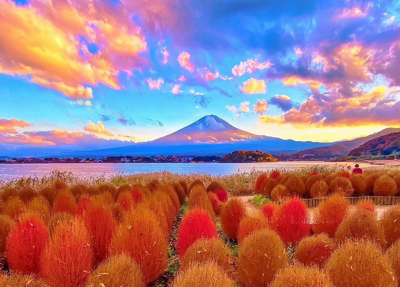 Mount Fuji Day Tour from Tokyo: Instagram-Famous Spot Hopping | Arakurayama Sengen Park&Hikawa Clock Shop&Oshino Hakkai&Kawaguchiko Lawson&Lake Kawaguchi Oishi Park