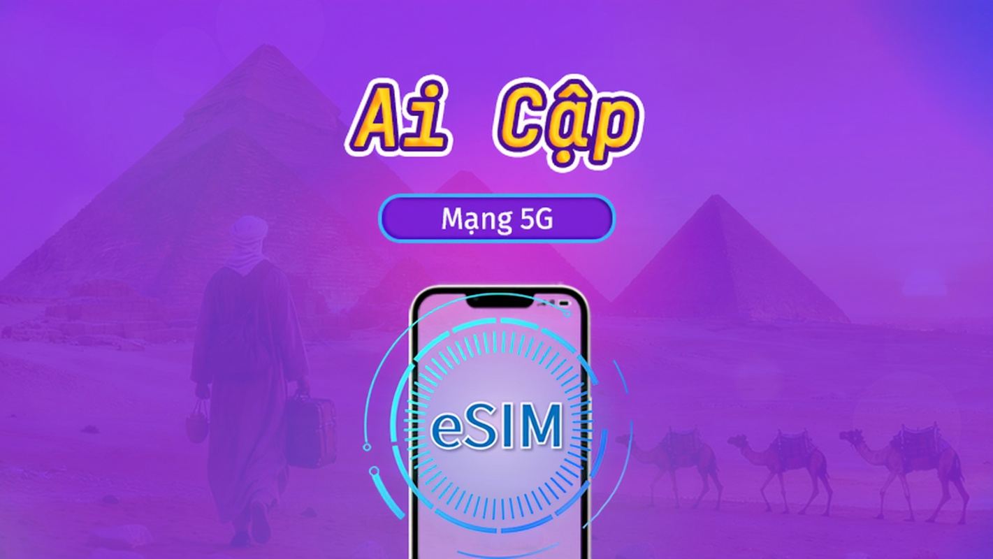 Ai Cập | eSIM 4G/5G | Gói dữ liệu/hàng ngày | Thanh toán 24 giờ | 1-30 ngày | Mã QR