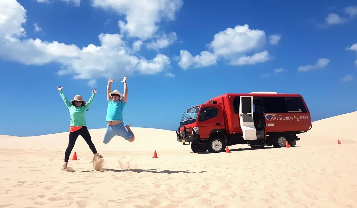 【暢遊史蒂芬斯港12小時】澳洲悉尼+農場動物園+滑沙&觀海豚