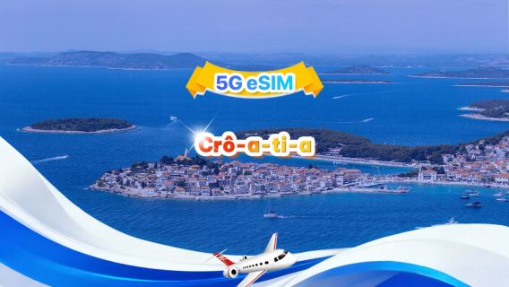 Croatia 5G eSIM | Tổng gói | Tổng cộng 1-30GB | 3-30 ngày | Hệ thống 24 giờ | QR code