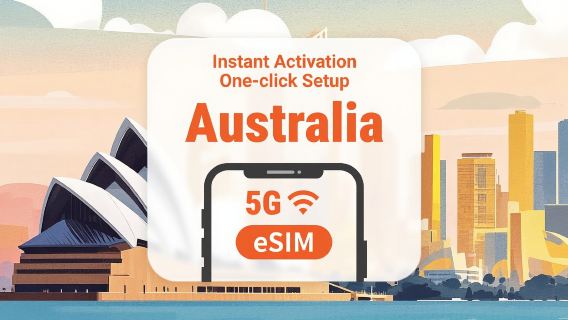 أستراليا | eSIM 5G | يدعم تطبيقات الذكاء الاصطناعي وتيك توك | خيارات باقات متنوعة من 1-30 يومًا | شراء واستخدام فوري | رمز QR