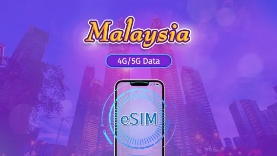 Малайзия|4G/5G eSIM|Ежедневный пакет / Пакет трафика|Трафик сбрасывается раз в 24 часая|1-30 дней|QR-код
