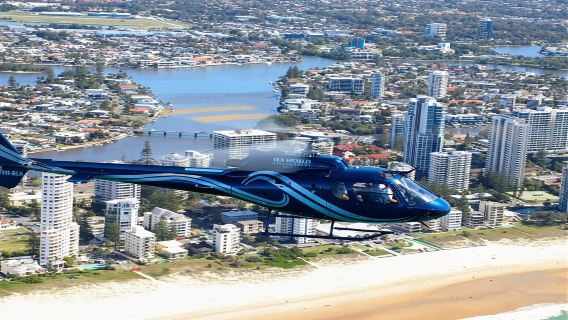 Gold Coast Ocean World Helicopter Tour in Gold Coast, Australia (Across the Coast to Enjoy the City Skyline + Duration Optional)