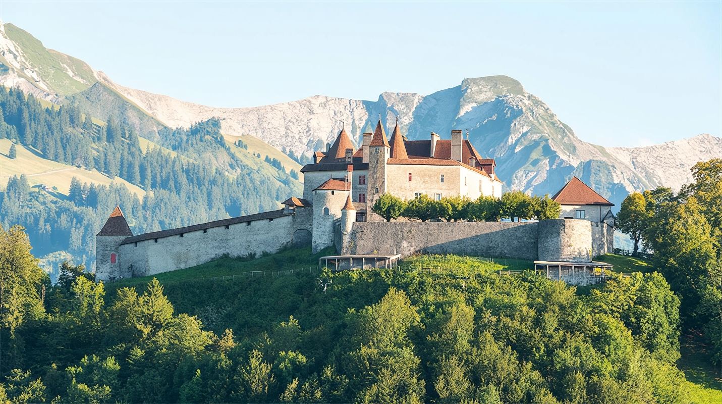 Castillo de Gruyères + Maison de Gruyères + Catedral de Lausana + Museo Olímpico