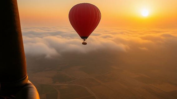 Heißluftballonfahrt bei Sonnenaufgang in Marrakesch + Berberfrühstück (Kleingruppe)
