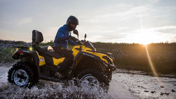 Da Reykjavik: Tour in ATV e Blue Lagoon con trasferimento