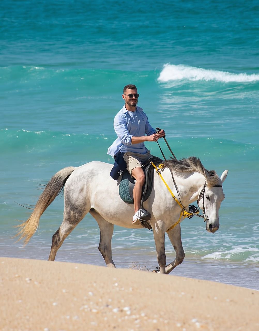 Da Lisbona: Passeggiata a cavallo sulla spiaggia di Comporta