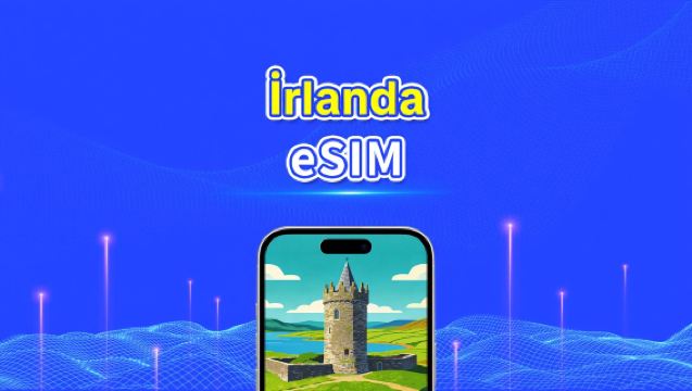 İrlanda eSIM | 4G/5G | Yüksek Hızlı İnternet | 24 Saat Faturalandırma | 1-30 Gün Arası Seçenekler | QR Kodu