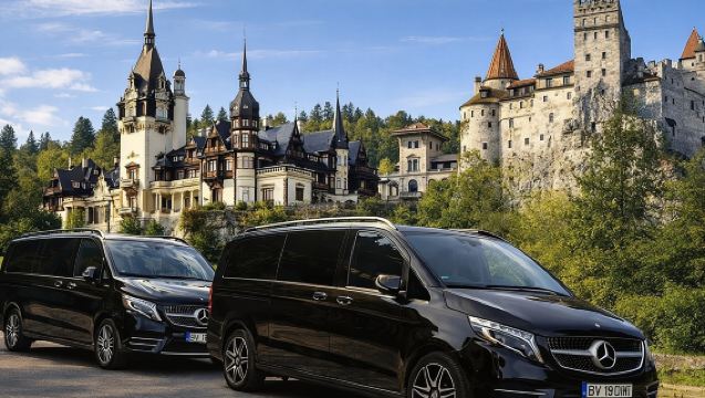 3 Castles Brasov |Mercedes & Hotel Pickup| Peles Bran Cantacuzino