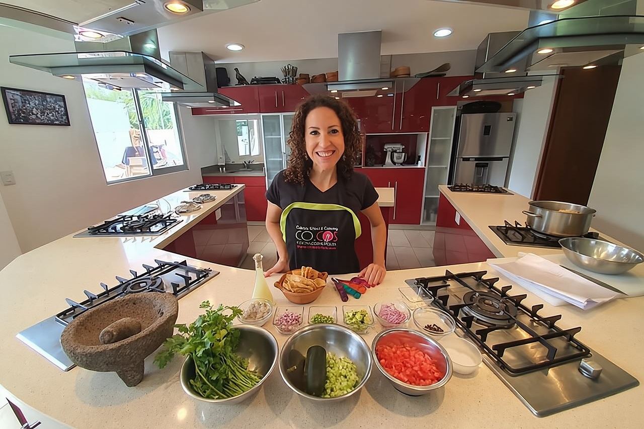 Mexican Cooking Class 1 or 3 Courses Tequila and Mezcal Tasting