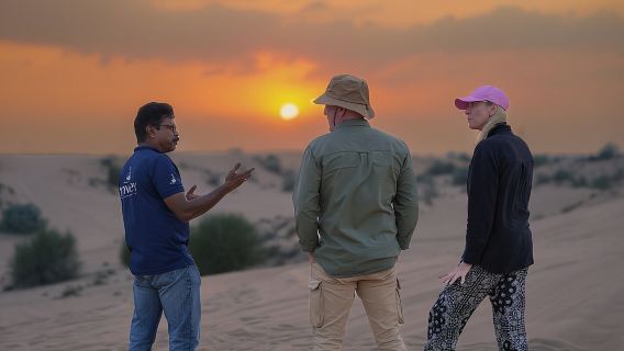 พรีเมียม ดูไบ ซันเซ็ต เรด ดันน์ ทะเลทรายซาฟารี แซนด์บอร์ด และอูฐ