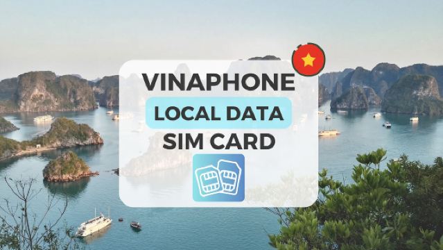 SIM-kaart Vietnam: Vinaphone 4G/LTE Data + Bellen met sommige abonnementen (ophalen op de luchthaven van Hanoi/Danang)