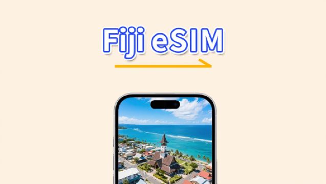 eSIM Fiji | 4G | Datos de alta velocidad | Paquete diario/de datos | 24 horas | 1-30 días | Código QR