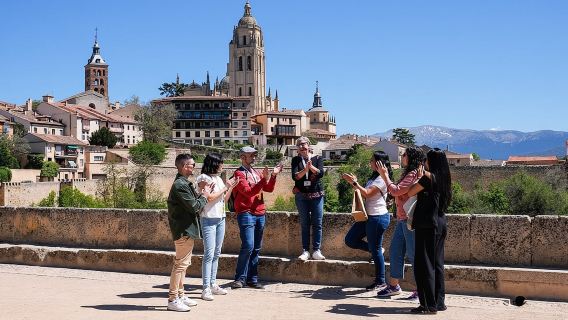 Ávila med mure og Segovia med Alcazar fra Madrid