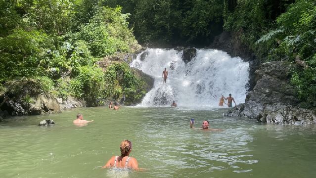 Panama City Visit an Indian town Embera and waterfall with lunch