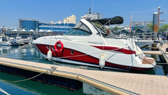 【青島遊艇租賃】青島銀海大世界31尺美國RINKER運動遊艇包船出海+遊艇自駕體驗+趣味海釣