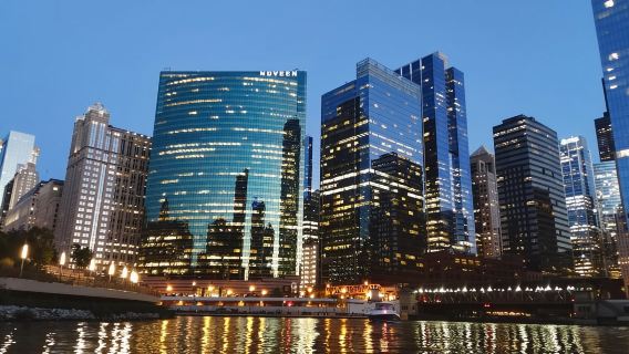 Chicago : excursion en kayak au coucher du soleil sur la rivière Chicago