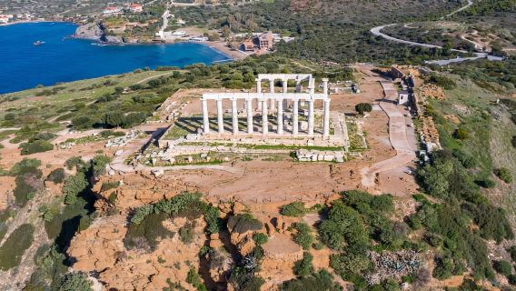 From Athens: Temple of Poseidon & Cape Sounio Half-Day Tour