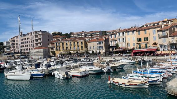 Cassis, Calanque of Port Miou and Cap Canaille from Aix