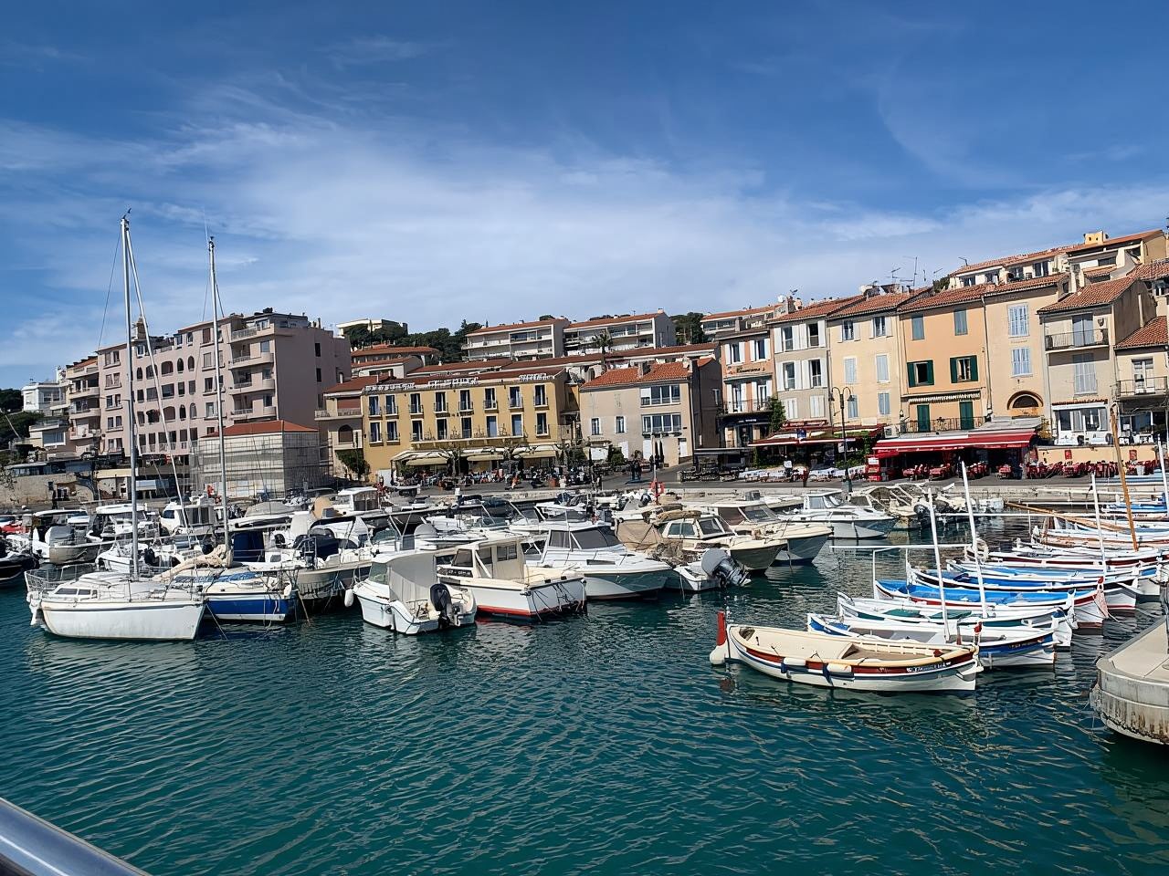 Cassis, Calanque of Port Miou and Cap Canaille from Aix