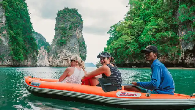 普吉島攀牙灣出海一日遊【自營船隻|日落星光之旅|皮艇探險