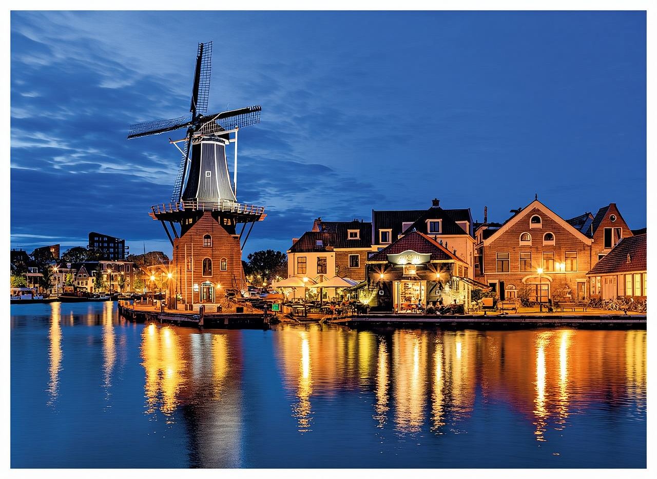 Tagesausflug zur Windmühle De Adriaan (1779), St.-Bavokirche und Rijksmuseum Amsterdam