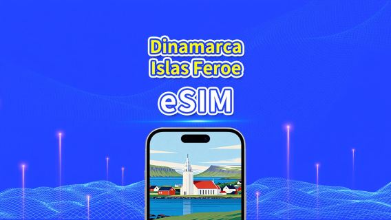 eSIM de Dinamarca + Islas Feroe | 5G/4G | Paquete de datos diario/total | 1-30 días | Facturación de 24 horas | código QR