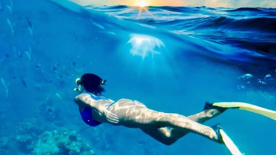 Pengalaman menyelam dan snorkeling selama 3 jam di Blue Lagoon Nusa Ceningan, Bali, Indonesia [Bali: Snorkeling di Blue Lagoon dan Air Terjun]