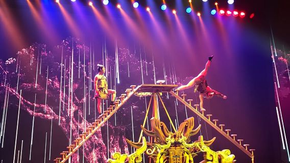 Beijing Evening Acrobat Show In Red Theater With Private Transfer