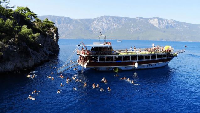 Marmaris Cleopatra Island & Gökova Bays Boat tour, BBQ Lunch, Soft Drinks & Transfer