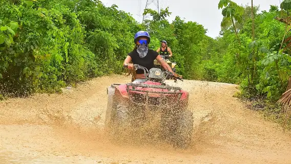 Cancun Best ATV Tour, Ziplines and Cenote Swim with Lunch