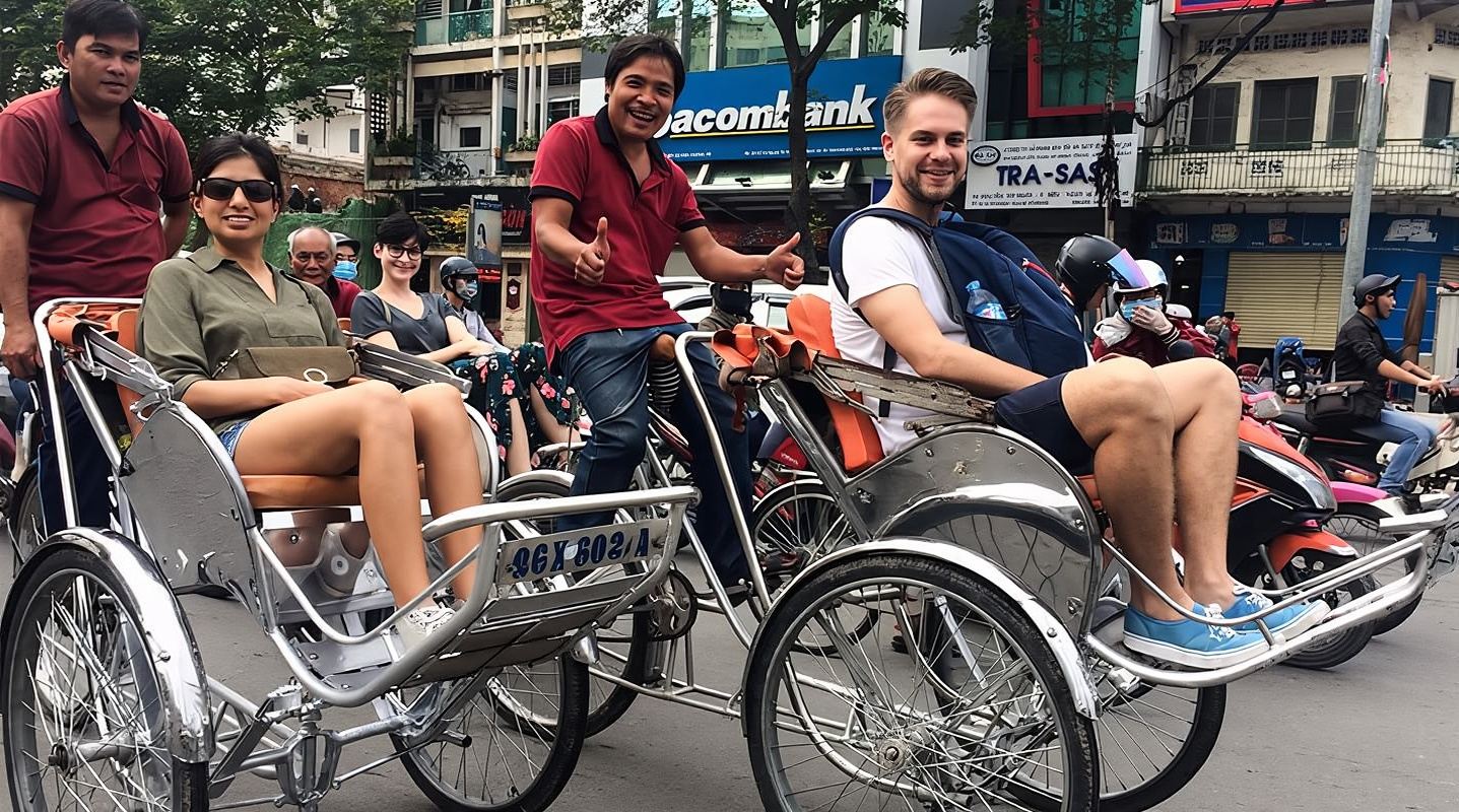 サイゴンチャイナタウン（チョロン）のハイライトをシクロで巡る食事付きツアー
