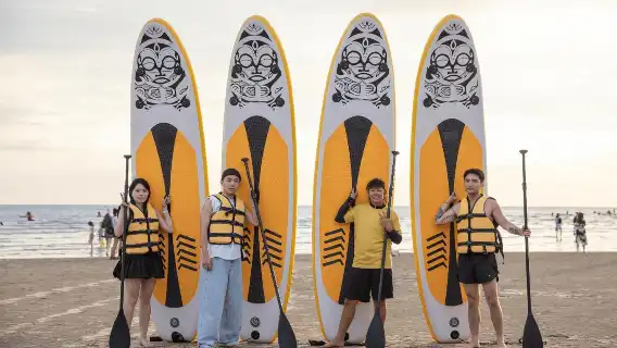 丹絨亞路海灘槳板2.5小時【沙巴亞庇丹絨亞路日出日落槳板SUP體驗2.5小時｜0基礎教學】