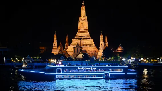 Featured tour with 193 reviews: Bangkok: Royal Princess River Dinner Cruise with Live Music