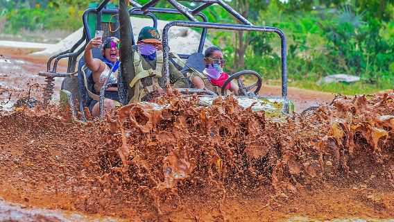 Giro in buggy nella giungla, degustazione di caffè e cioccolato nel cenote