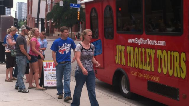 ダラスでのジョン・F・ケネディ トロリーツアー