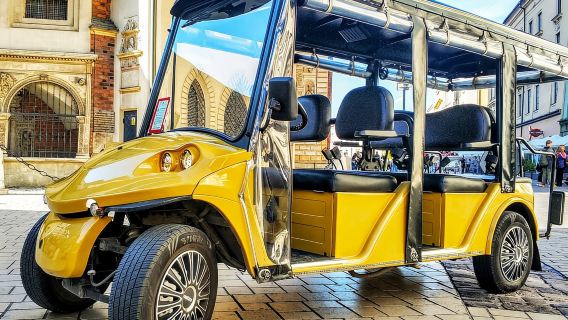 Cracovia: tour panoramico in golf cart del quartiere ebraico e del ghetto