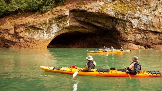 San Juan: Visita guiada en kayak a las cuevas marinas de San Martín